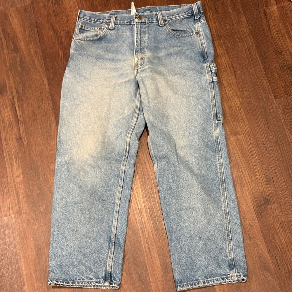 Vintage Carhartt B171 DST Workwear Relaxed Fit Carpenter Jeans 36 Heavyweight